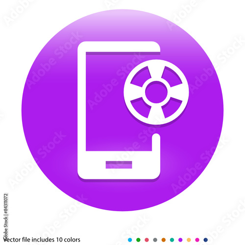 Multicolored App Button