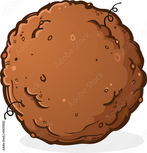 Ball of Dirt, Manure  or Poop Cartoon