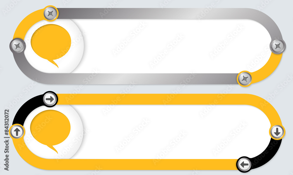 Two abstract frames for your text and speech bubble Two abstract frames for your text and speech bubble