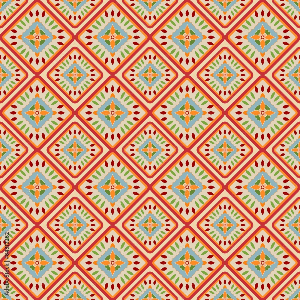seamless pattern with floral motives