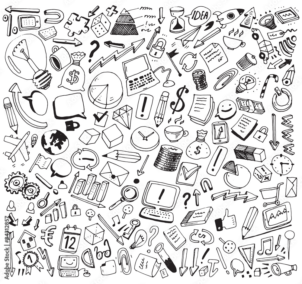 Business Consept Doodles Vector Illustration Business Consept Doodles Vector Illustration