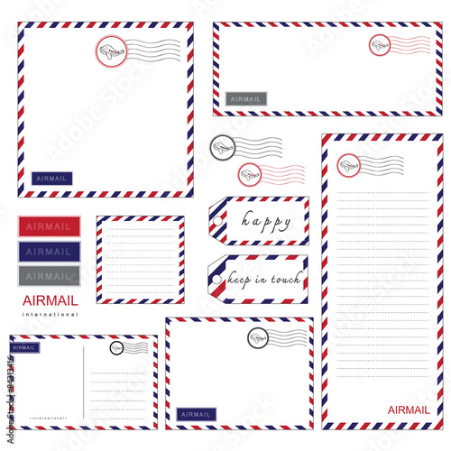 Airmail Stationery set