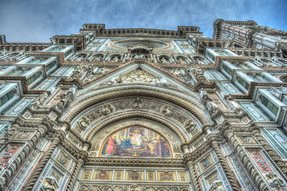 Obraz premium Santa Maria del Fiore front view in Florence