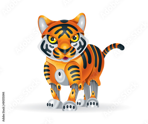 Fototapeta Naklejka Na Ścianę i Meble -  Robot tiger cub