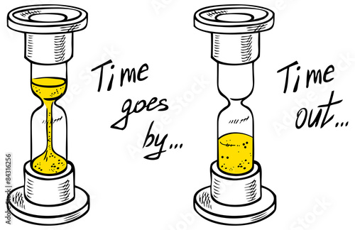 hourglass drawing time