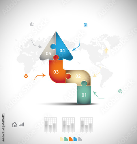 Business infographic template