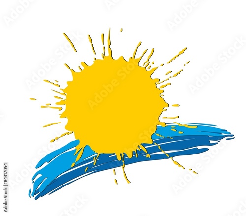 Logo of the sun and sea.