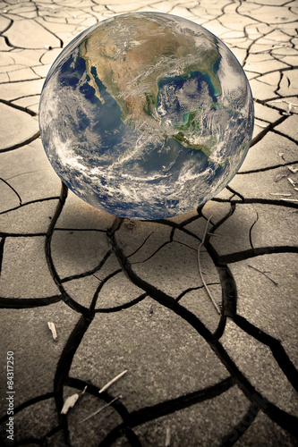 Global warming concept - Photo composition with image from NASA
