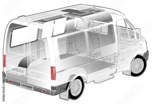 Van infographics cutaway