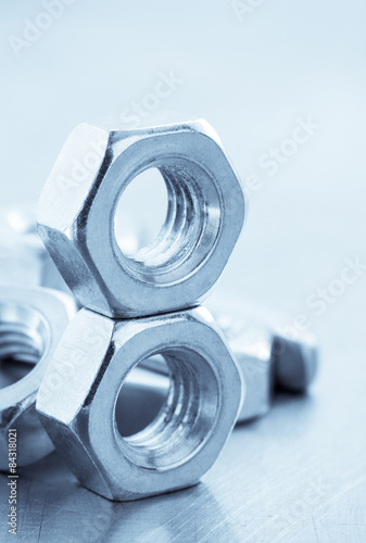 nuts tool at metal background