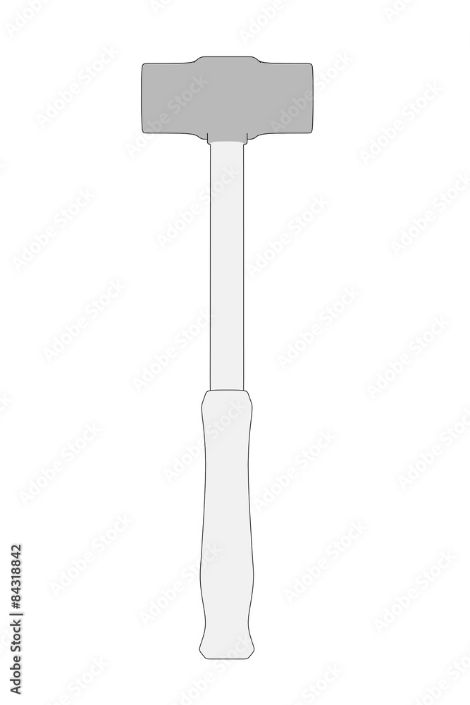 cartoon image of hammer (work tool) cartoon image of hammer (work tool)