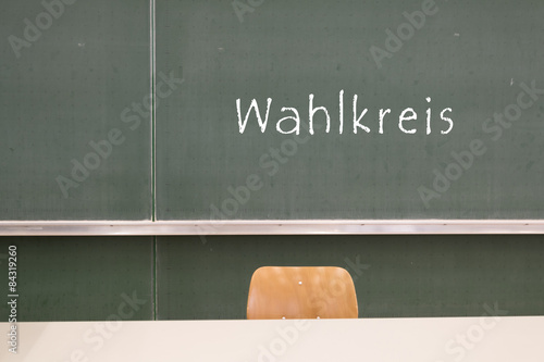 Tafel Wahlkreis Wort photo