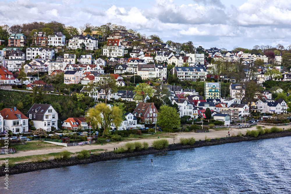 Seafront houses, Hamburg, Germany