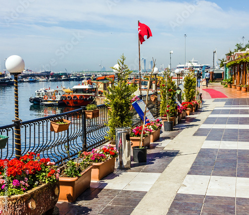 Photography ISTANBUL, TURKEY - Sea front of Marmara sea.