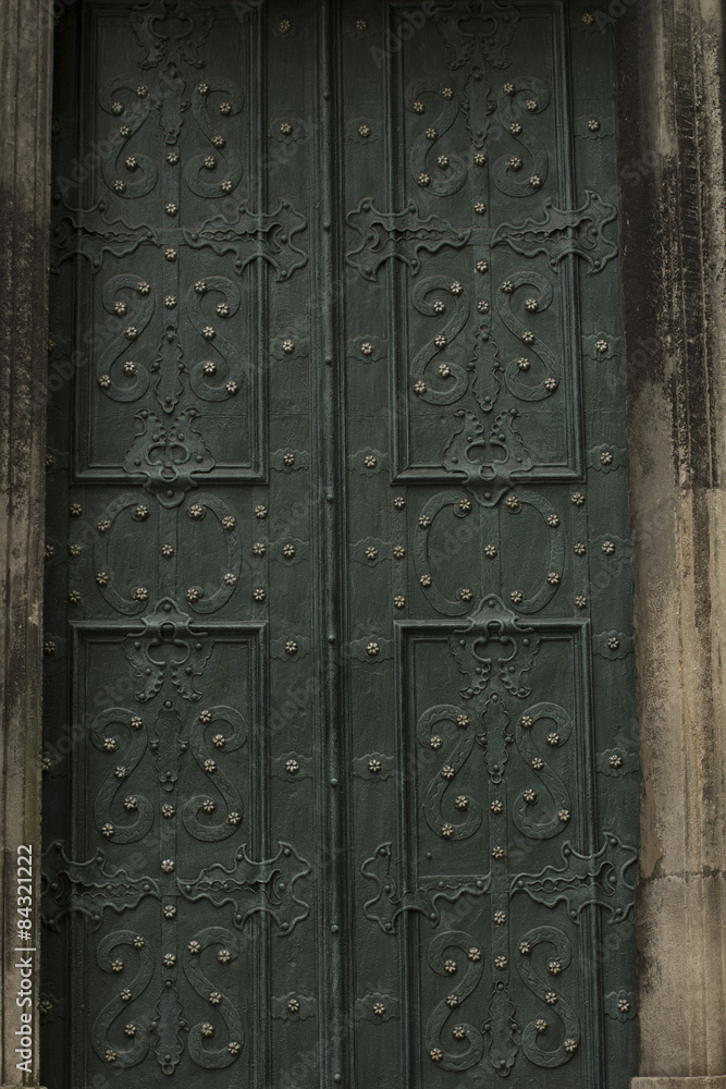 door to the church in Lviv