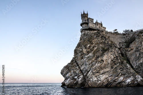 Swallow's nest castle, Crimea, Russia. Medieval knight's castle.