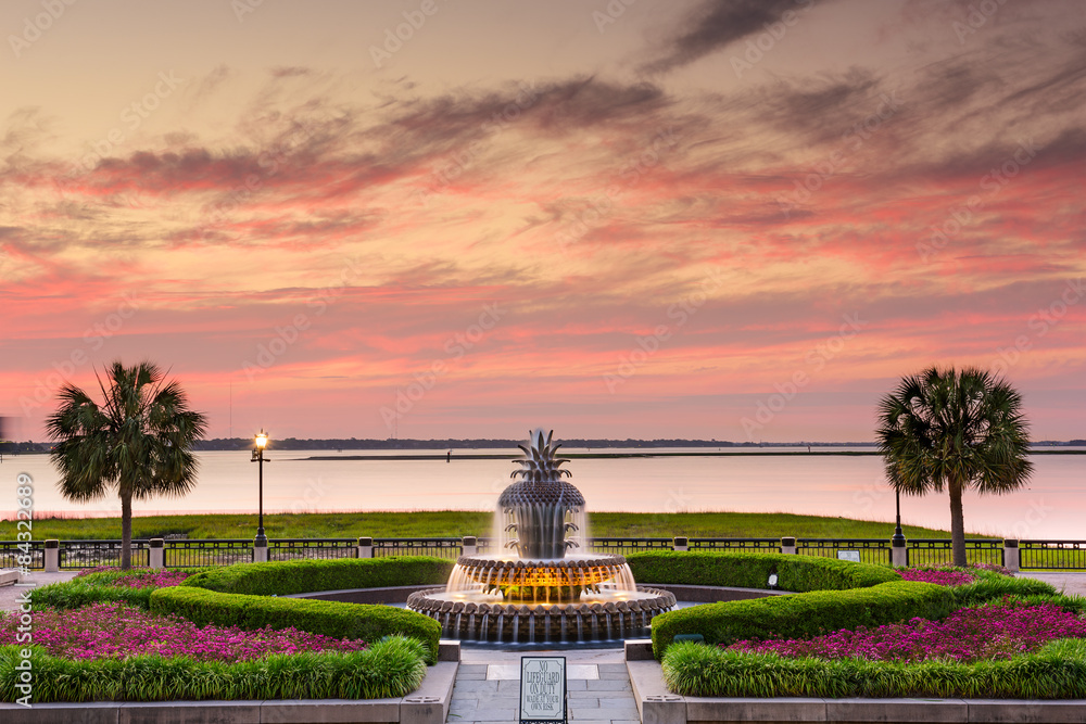 Fototapeta premium Charleston, Karolina Południowa, USA w Waterfront Park.
