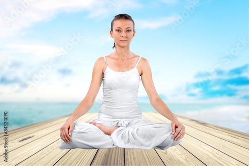 Yoga, Meditating, Zen-like.