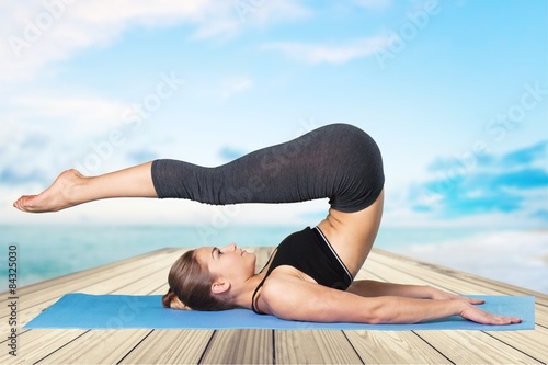 Pilates, Exercising, Yoga.
