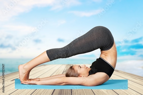 Pilates, Exercising, Yoga.