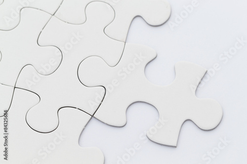 Jigsaw Puzzle isolated on white
