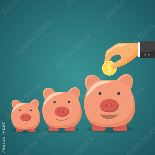 Piggy bank, concept of mone...
