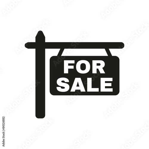 The for sale icon. Sale symbol. Flat
