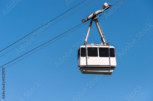 Cable car in the city of Gibraltar