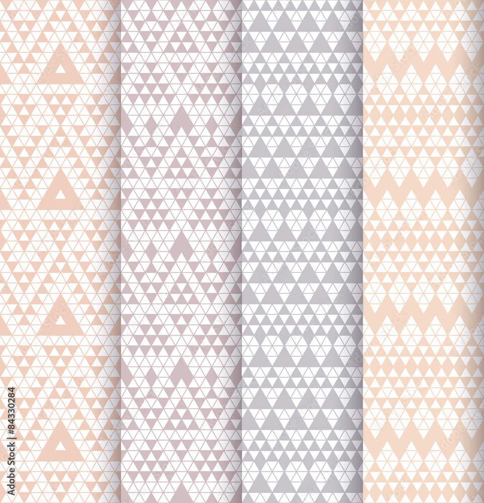 Set of four patterns. Set of four patterns.