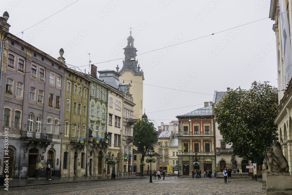 Obraz premium Center of European city capital