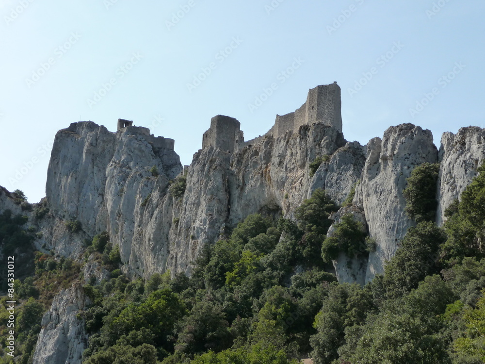 Castello cataro di Peyrepertuse, Francia Castello cataro di Peyrepertuse, Francia