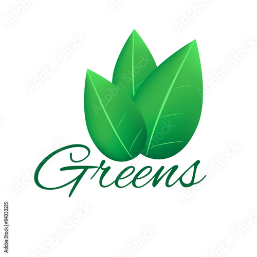 Green energy light bulb imitation logo element