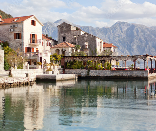 Perast  Kotor bay  Montenegro  Adriatic sea.