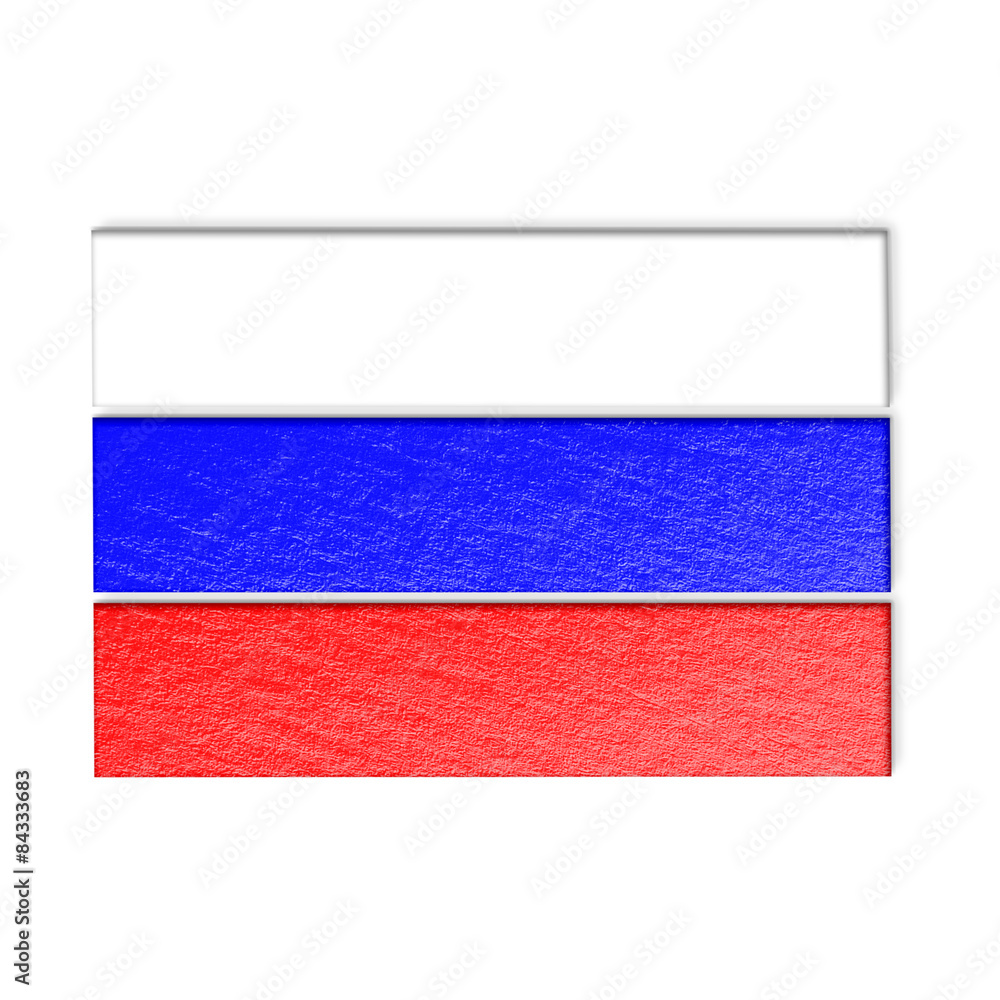 Fototapeta premium russia national flag illustration