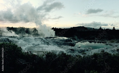 Geysir am Abend