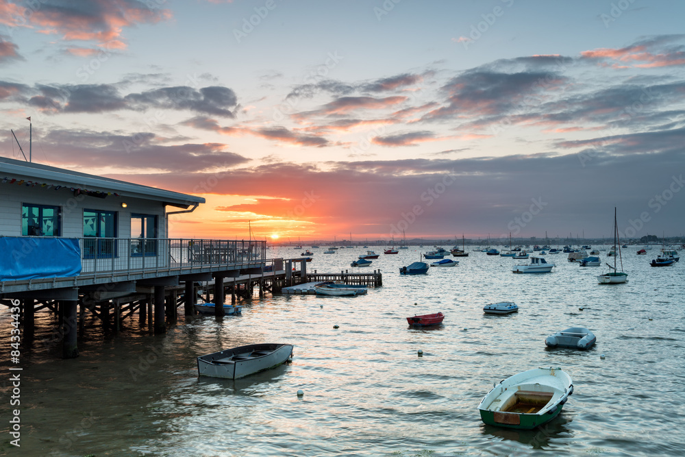 Fototapeta premium Sandbanks in Poole Harbour