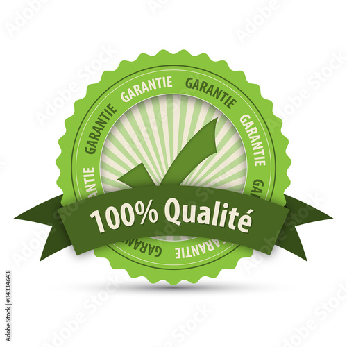 Tampon Publicitaire Vecteur "100% QUALITE"
