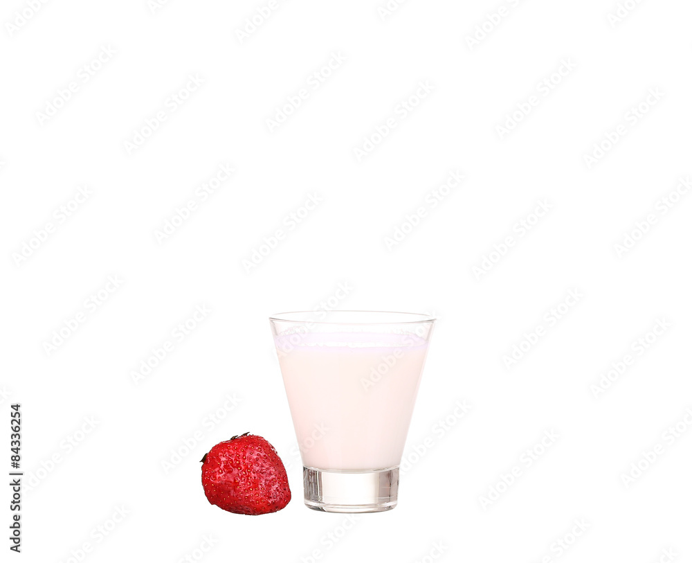 Fresh fruits and smoothies on white Fresh fruits and smoothies on white