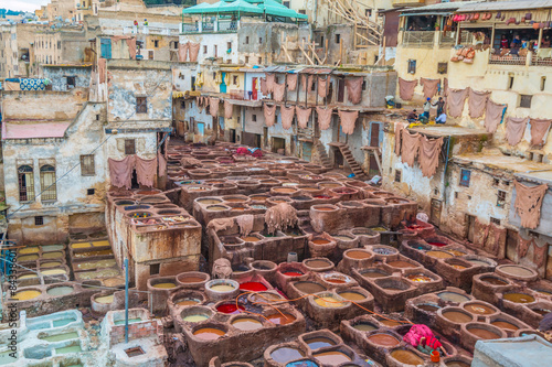 The Tannery in Fez Morocco