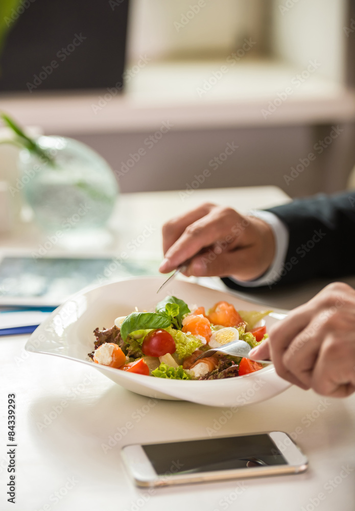 Businessman in cafe Businessman in cafe