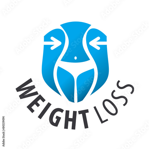 vector logo weight loss, waist