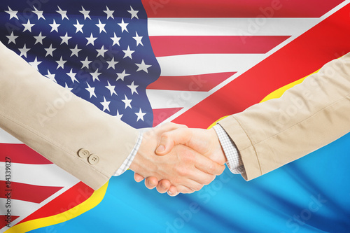 Businessmen handshake - United States and Congo-Kinshasa