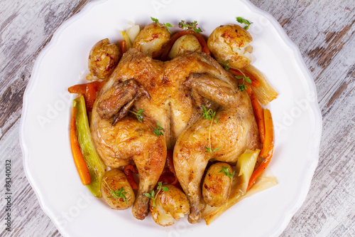 Herb-Roasted Chicken and Vegetables photo