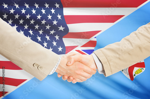 Businessmen handshake - United States and Fiji
