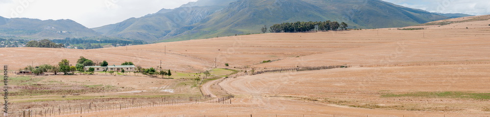 Naklejka premium View accross a farm near Bot River