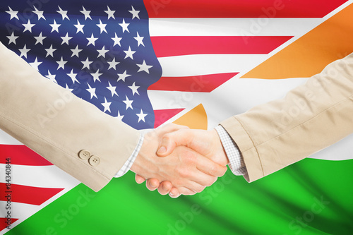 Businessmen handshake - United States and Niger