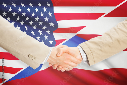 Businessmen handshake - United States and Puerto Rico