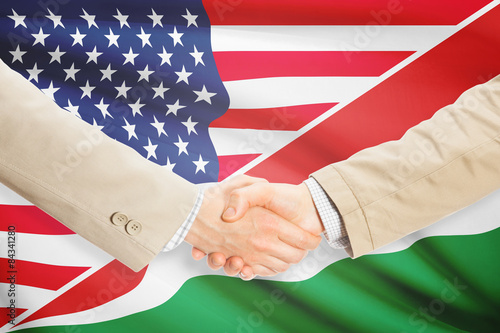 Businessmen handshake - United States and Seychelles