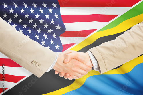 Businessmen handshake - United States and Tanzania