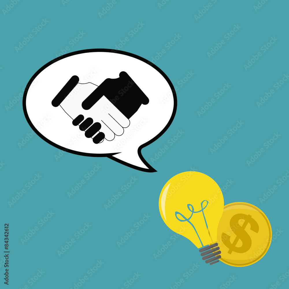 business and friendship relationship over color background business and friendship relationship over color background